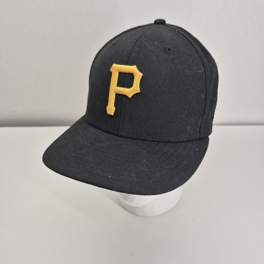 Pittsburgh Pirates Hat Cap Fitted 7 1/4 Black 1959 All Star Game Patch New Era